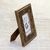 Wood photo frame, 'Forest Window' (4x6) - Hand Carved Vine Motif Mango Wood Photo Frame (4x6) (image 2b) thumbail
