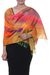 Ikat silk scarf, 'Ikat Glamour' - Handcrafted Ikat Tie-Dyed Silk Scarf from India (image 2a) thumbail