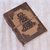 Leather journal, 'Buddha Reflections' - Handcrafted Seated Buddha Embossed Brown Leather Journal thumbail