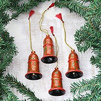 Papier mache ornaments,