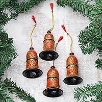 Papier mache ornaments,