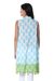 Cotton dress, 'Floating on a Breeze' - Sleeveless 100% Cotton Turquoise on White Printed Sundress (image 2c) thumbail