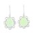 Chalcedony dangle earrings, 'Lovely Drops' - Leaf Motif Chalcedony Dangle Earrings from India (image 2a) thumbail