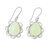 Chalcedony dangle earrings, 'Lovely Drops' - Leaf Motif Chalcedony Dangle Earrings from India (image 2c) thumbail