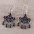 Garnet waterfall earrings, 'Scarlet Fantasy' - Garnet Waterfall Earrings from India (image 2b) thumbail