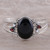Multi-gemstone cuff bracelet, 'Midnight Brilliance' - Multi-Gemstone Cuff Bracelet from India thumbail