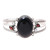 Multi-gemstone cuff bracelet, 'Midnight Brilliance' - Multi-Gemstone Cuff Bracelet from India (image 2a) thumbail