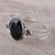 Multi-gemstone cuff bracelet, 'Midnight Brilliance' - Multi-Gemstone Cuff Bracelet from India (image 2b) thumbail
