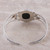 Multi-gemstone cuff bracelet, 'Midnight Brilliance' - Multi-Gemstone Cuff Bracelet from India (image 2c) thumbail