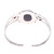 Multi-gemstone cuff bracelet, 'Midnight Brilliance' - Multi-Gemstone Cuff Bracelet from India (image 2e) thumbail