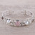 Multi-gemstone cuff bracelet, 'Graceful Fusion' - Multi-Gemstone Cuff Bracelet Crafted in India thumbail