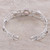 Multi-gemstone cuff bracelet, 'Graceful Fusion' - Multi-Gemstone Cuff Bracelet Crafted in India (image 2c) thumbail