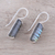Labradorite drop earrings, 'Beautiful Aurora' - 12-Carat Labradorite Drop Earrings from India (image 2b) thumbail