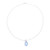 Blue topaz pendant necklace, 'Azure Tear' - Sterling Silver and Blue Topaz Tear Drop Pendant Necklace (image 2c) thumbail