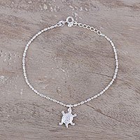 Sterling silver charm bracelet,