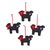 Wool felt ornaments, 'Christmas Pups' (set of 4) - Wool Felt Puppy Ornaments (Set of 4) (image 2a) thumbail