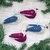 Wool felt ornaments, 'Nature’s Harmony' (set of 4) - Assorted Colorful Wool Felt Bird Ornaments (Set of 4) thumbail