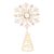 Beaded tree topper, 'Shimmering Snowflake' - Faux Gemstone Covered Snowflake Tree Topper (image 2a) thumbail