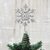 Beaded tree topper, 'Sparkling Snowflake' - Silver Toned Sparkling Snowflake Tree Topper thumbail