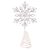 Beaded tree topper, 'Sparkling Snowflake' - Silver Toned Sparkling Snowflake Tree Topper (image 2a) thumbail
