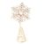 Beaded tree topper, 'Golden Snowflake' - Golden Snowflake Beaded Tree Topper from India (image 2a) thumbail