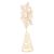 Beaded tree topper, 'Golden Snowflake' - Golden Snowflake Beaded Tree Topper from India (image 2b) thumbail