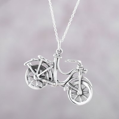 Sterling silver pendant necklace, Fun Ride