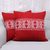 Knit cushion covers, 'Snowflake Charm' (pair) - Snowflake Knit Cushion Covers in Poppy from India (Pair) (image 2b) thumbail