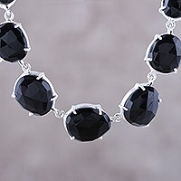 Onyx pendant necklace,