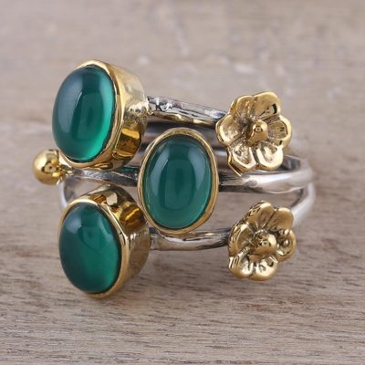 Onyx cocktail ring, Verdant Gala