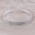 Sterling silver cuff bracelet, 'Twisting Beauty' - Twisting Motif Sterling Silver Cuff Bracelet from India thumbail