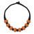 Bone beaded necklace, 'Shining Sand' - Brown Buffalo Bone Bead on Black Cotton Cord Necklace (image 2a) thumbail