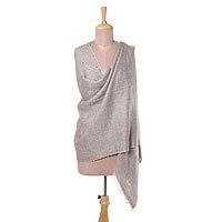 Wool blend shawl,