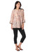 Cotton tunic, 'Natural Connection' - Printed Henley Cotton Tunic from India (image 2a) thumbail