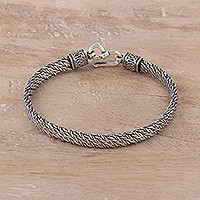 Sterling silver chain bracelet,
