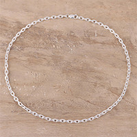 Sterling silver chain necklace,