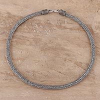 Sterling silver chain necklace,