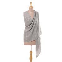 Wool blend shawl,