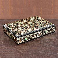 Papier mache decorative box,
