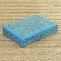 Papier mache decorative box,