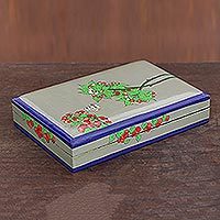 Papier mache decorative box,