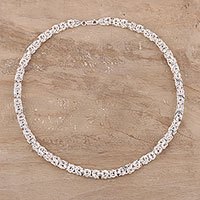 Sterling silver chain necklace,