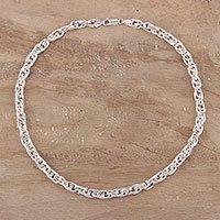 Sterling silver chain necklace,