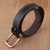 Men's leather belt, 'Classic Onyx' - Handcrafted Men's Leather Belt in Onyx from India (image 2b) thumbail