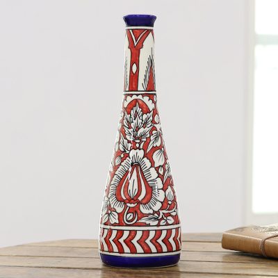 Ceramic decorative vase, Royal Retreat in Red