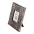 Aluminum photo frame, 'Exotic Diamonds' (3x3) - Diamond Pattern Aluminum Photo Frame from India (3x3) (image 2b) thumbail