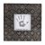Aluminum photo frame, 'Silver Squares' (3x3) - Square Pattern Aluminum Photo Frame from India (3x3) thumbail