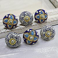 Featured review for Ceramic knobs, Royal Garden (set of 6)