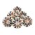 Ceramic knobs, 'Blissful Floral' (set of 6) - Artisan Crafted Floral Ceramic Knobs from India (Set of 6) (image 2c) thumbail