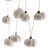 Wool felt ornament garland, 'Chic Pumpkins' - Wool Felt Pumpkin Ornament Garland in Ivory from India (image 2d) thumbail